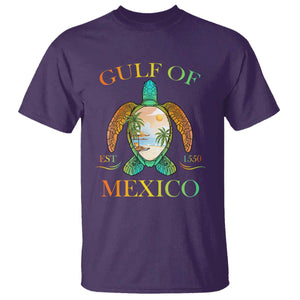 Gulf Of USA Est 2025 T Shirt Funny Turtle Beach Vibe TS02 Purple Print Your Wear