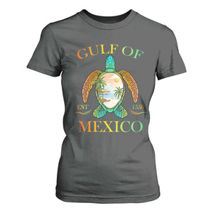 Gulf Of USA Est 2025 T Shirt For Women Funny Turtle Beach Vibe TS02 Dark Heather Print Your Wear