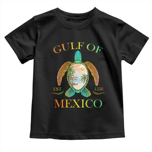 Gulf Of USA Est 2025 Toddler T Shirt Funny Turtle Beach Vibe TS02 Black Print Your Wear