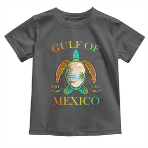 Gulf Of USA Est 2025 Toddler T Shirt Funny Turtle Beach Vibe TS02 Dark Heather Print Your Wear