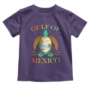 Gulf Of USA Est 2025 Toddler T Shirt Funny Turtle Beach Vibe TS02 Purple Print Your Wear