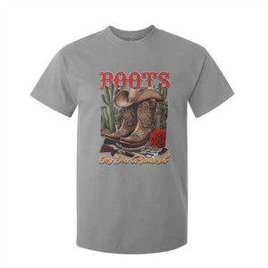 Boots On The Ground T Shirt For Kid Cowgirl Line Dance Western Cowboy TS02 Sport Gray Print Your Wear