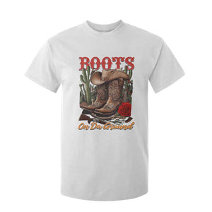 Boots On The Ground T Shirt For Kid Cowgirl Line Dance Western Cowboy TS02 White Print Your Wear