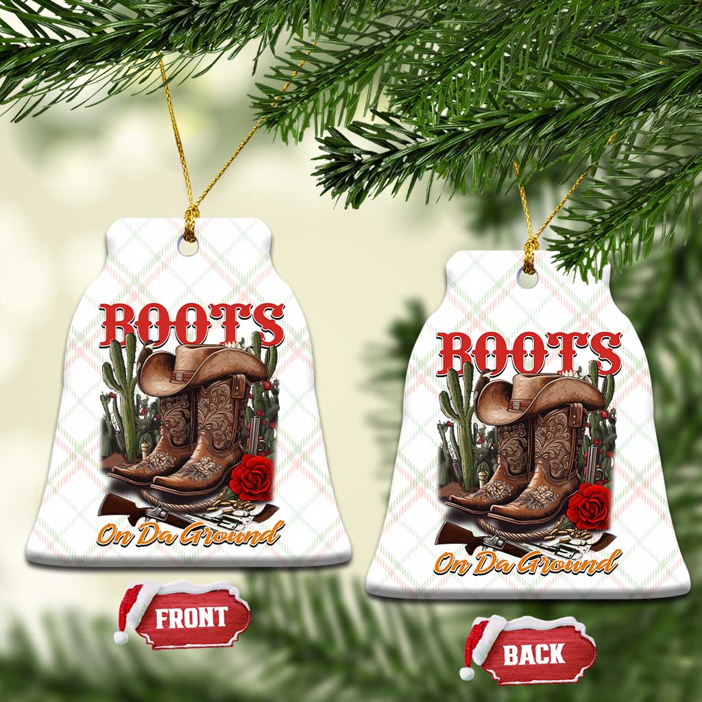 Boots On The Ground Ceramic Ornament Cowgirl Line Dance Western Cowboy TS02 Print Your Wear