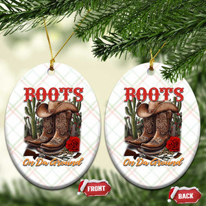 Boots On The Ground Ceramic Ornament Cowgirl Line Dance Western Cowboy TS02 Print Your Wear