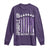 Purple Up For Military Kids Long Sleeve Shirt American Flag Air Force Military Child Month TS02 Purple Print Your Wear