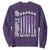 Purple Up For Military Kids Sweatshirt American Flag Air Force Military Child Month TS02 Purple Print Your Wear