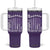 Purple Up For Military Kids Tumbler With Handle American Flag Air Force Military Child Month TS02 One Size: 40 oz Purple Print Your Wear