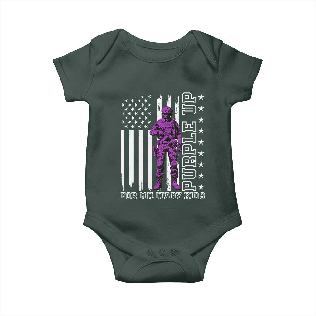 Purple Up For Military Kids Baby Onesie Military Child Month TS02 Print Your Wear