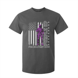 Purple Up For Military Kids T Shirt For Kid Military Child Month TS02 Dark Heather Print Your Wear