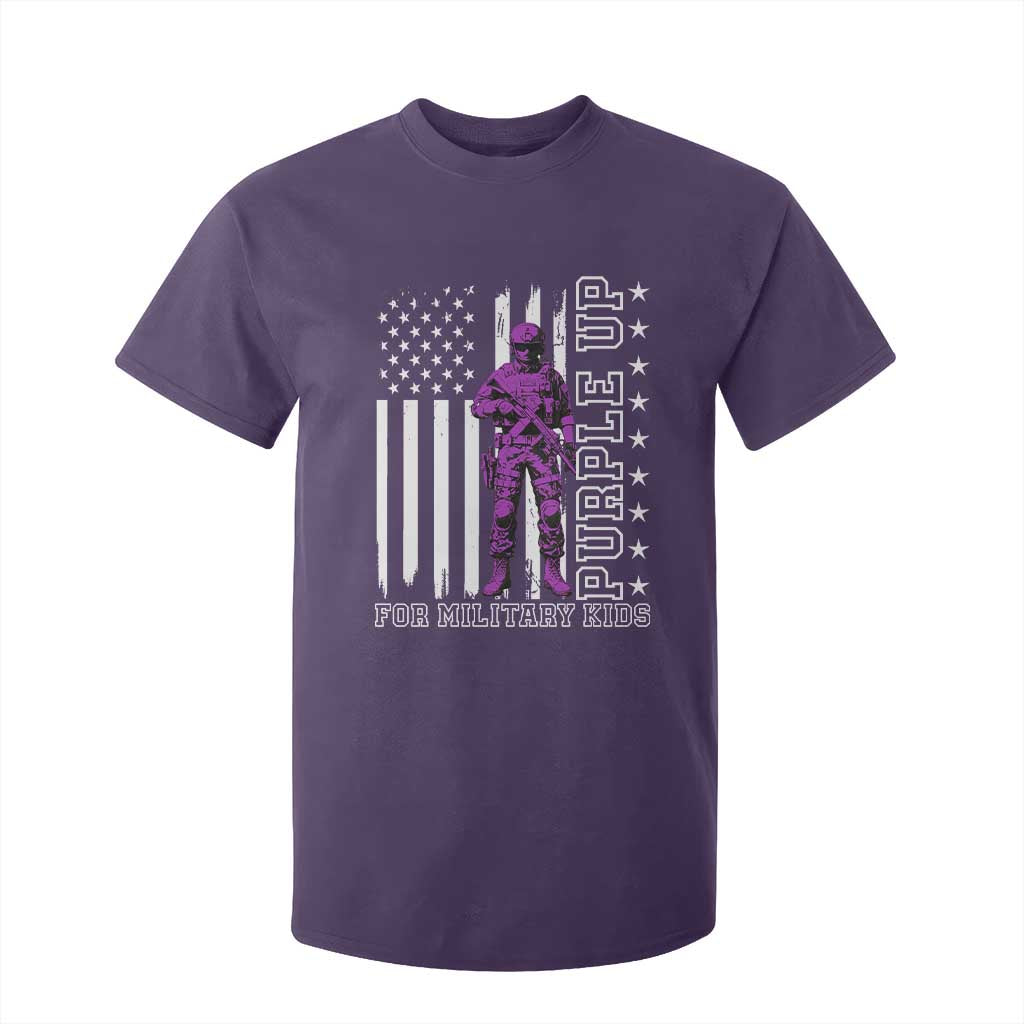Purple Up For Military Kids T Shirt For Kid Military Child Month TS02 Purple Print Your Wear