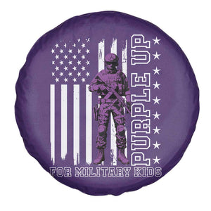 Purple Up For Military Kids Spare Tire Cover Military Child Month TS02 Print Your Wear
