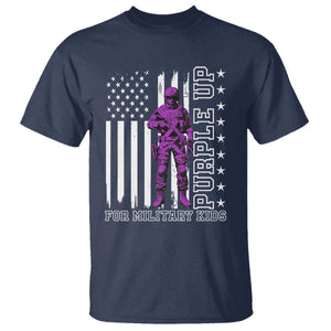 Purple Up For Military Kids T Shirt Military Child Month TS02 Navy Print Your Wear