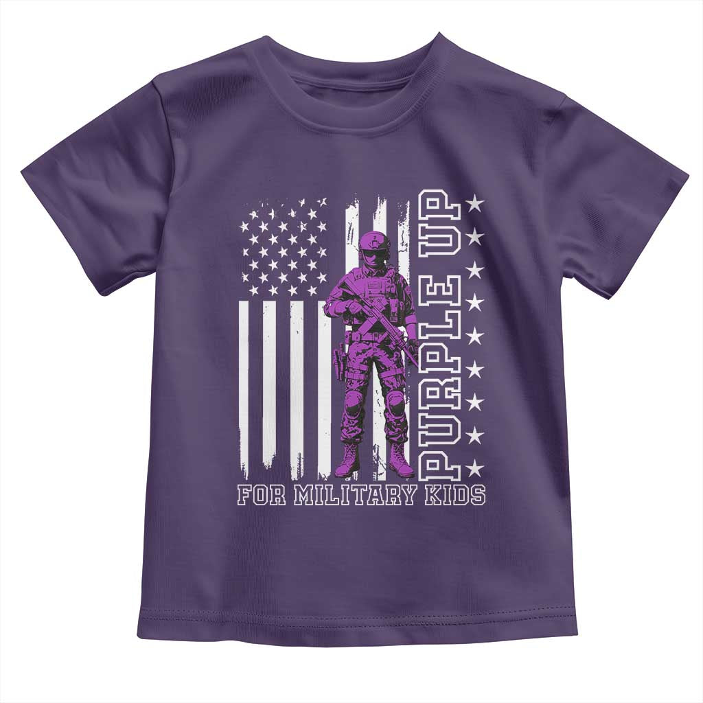 Purple Up For Military Kids Toddler T Shirt Military Child Month TS02 Purple Print Your Wear