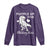 Purple Up For Military Kids Long Sleeve Shirt Military Child Month Dinosaur TS02 Purple Print Your Wear