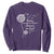 Purple Up For Military Kids Sweatshirt Brave Enough To Bloom Wherever We Land Month of Military Child TS02 Purple Print Your Wear