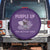 Purple Up For Military Kids Spare Tire Cover Military Child Month Dinosaur American Flag TS02 No hole Purple Print Your Wear