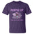 Purple Up For Military Kids T Shirt Military Child Month Dinosaur American Flag TS02 Purple Print Your Wear