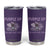 Purple Up For Military Kids Tumbler Cup Military Child Month Dinosaur American Flag TS02 Purple Print Your Wear