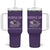 Purple Up For Military Kids Tumbler With Handle Military Child Month Dinosaur American Flag TS02 One Size: 40 oz Purple Print Your Wear