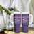 Purple Up For Military Kids Tumbler With Handle Military Child Month Dinosaur American Flag TS02 Print Your Wear