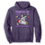 Purple Up For Military Kids Hoodie Military Child Month Astronaut Outer Space TS02 Purple Print Your Wear