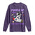 Purple Up For Military Kids Long Sleeve Shirt Military Child Month Astronaut Outer Space TS02 Purple Print Your Wear