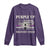 Purple Up For Military Kids Long Sleeve Shirt Month of Military Child Kids Air Force US Flag TS02 Purple Print Your Wear