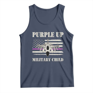 Purple Up For Military Kids Tank Top Month of Military Child Kids Air Force US Flag TS02 Navy Print Your Wear