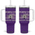 Purple Up For Military Kids Tumbler With Handle Month of Military Child Kids Air Force US Flag TS02 One Size: 40 oz Purple Print Your Wear