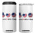 Funny Foxtrots Delta Tangos 4 in 1 Can Cooler Tumbler American Flag Peace Sign Heart Sunflower TS02 One Size: 16 oz White Print Your Wear
