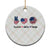 Funny Foxtrots Delta Tangos Ceramic Ornament American Flag Peace Sign Heart Sunflower TS02 1pc Christmas Plaid Print Your Wear