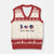 Funny Foxtrots Delta Tangos V-Neck Knit Sweater Vest American Flag Peace Sign Heart Sunflower TS02 Beige Red Print Your Wear