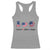 Funny Foxtrots Delta Tangos Racerback Tank Top American Flag Peace Sign Heart Sunflower TS02 Sport Gray Print Your Wear