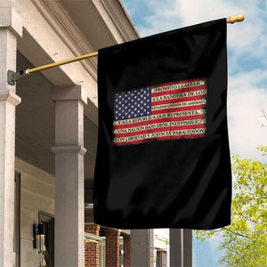Spanish Pledge of Allegiance USA Flag Vintage Patriotic Graphic Garden Flag American Patriot Promesa de Lealtad TS02 Print Your Wear
