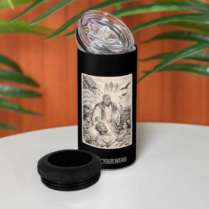 Trump The Healer Graphic 4 in 1 Can Cooler Tumbler Vintage Etching Style Religious Political Satire TS02 Print Your Wear