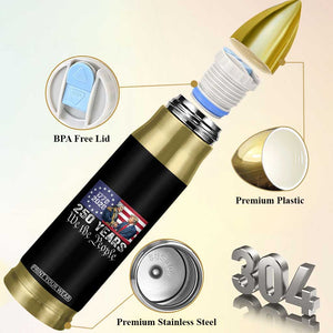 250 Years George Washington and Trump Handshake Patriotic Bullet Tumbler We The People 1776-2026 Founding Fathers Legacy TS02 Print Your Wear