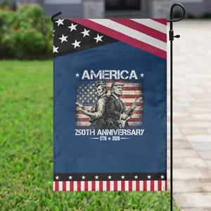 250th Anniversary Abraham Lincoln and Trump Rocking Patriotic Garden Flag Rock n Roll Electric Guitar Duel Patriotic 1776-2026 TS02 Classic Blue Black Print Your Wear