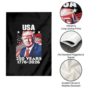 USA 250 Years 1776-2026 Trump Patriotic Portrait Garden Flag American Flag Semiquincentennial Celebration TS02 Print Your Wear