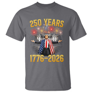 250 Years 1776-2026 Trump Daddys Home Patriotic T Shirt Fireworks 250th Anniversary Semiquincentennial Celebration TS02 Charcoal Print Your Wear