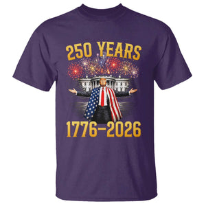 250 Years 1776-2026 Trump Daddys Home Patriotic T Shirt Fireworks 250th Anniversary Semiquincentennial Celebration TS02 Purple Print Your Wear