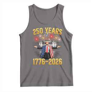 250 Years 1776-2026 Trump Daddys Home Patriotic Tank Top Fireworks 250th Anniversary Semiquincentennial Celebration TS02 Deep Heather Print Your Wear