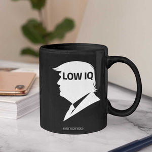 Low IQ Political Silhouette Profile Humor Coffee Mug Satirical Politics Subtle Hate TS02 Print Your Wear