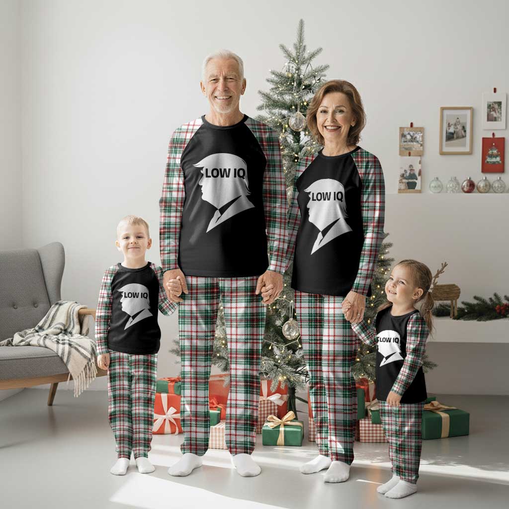 Low IQ Political Silhouette Profile Humor Plaid Pajama Set Satirical Politics Subtle Hate TS02 Christmas Plaid Print Your Wear
