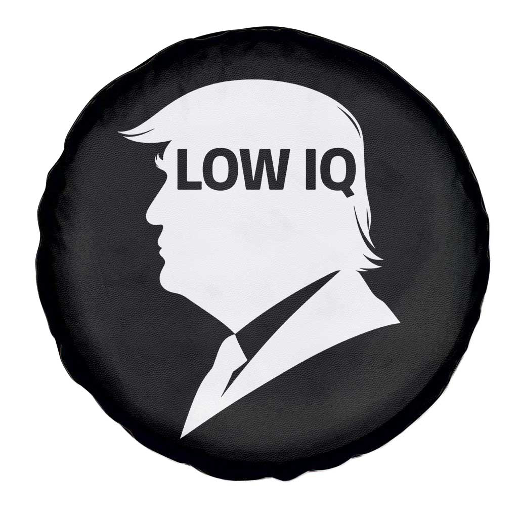 Low IQ Political Silhouette Profile Humor Spare Tire Cover Satirical Politics Subtle Hate TS02 Print Your Wear