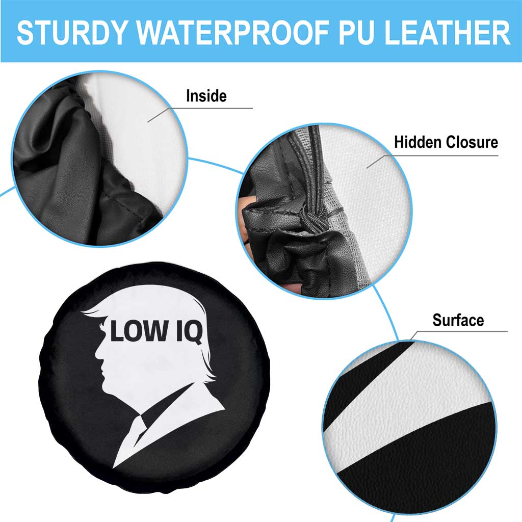 Low IQ Political Silhouette Profile Humor Spare Tire Cover Satirical Politics Subtle Hate TS02 Print Your Wear