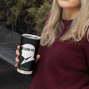 Low IQ Political Silhouette Profile Humor Tumbler Cup Satirical Politics Subtle Hate TS02 Print Your Wear