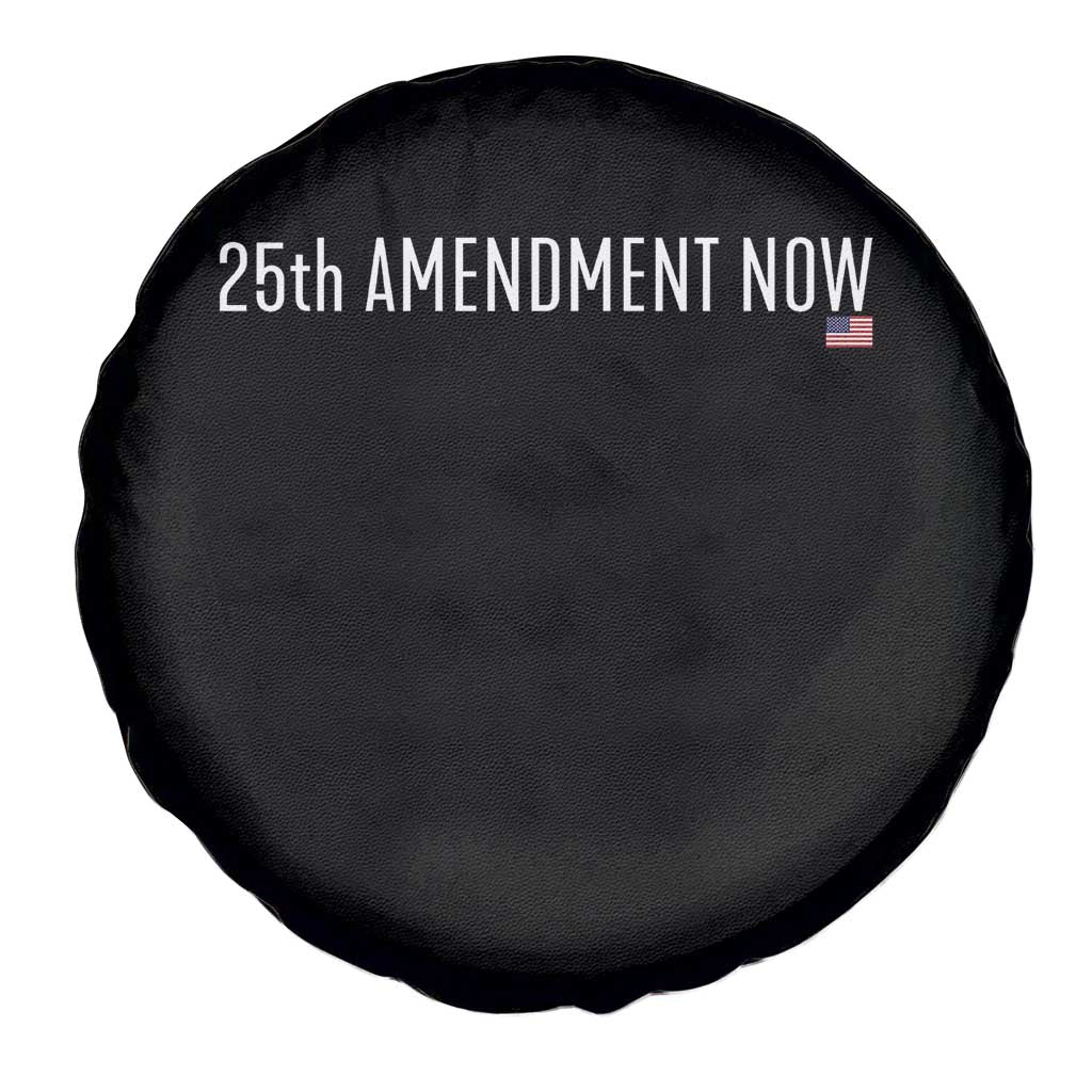 25th Amendment Now Minimalist Typography Graphic Spare Tire Cover Political Satire Patriotic American Flag TS02 Print Your Wear