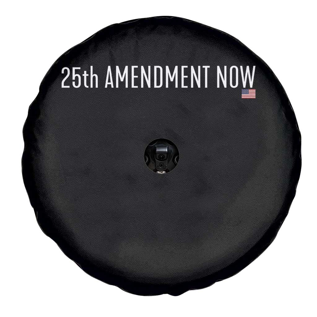 25th Amendment Now Minimalist Typography Graphic Spare Tire Cover Political Satire Patriotic American Flag TS02 Print Your Wear