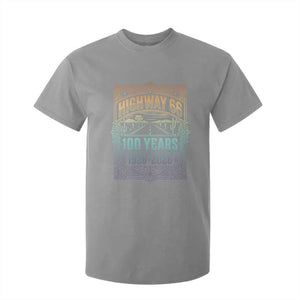 America Highway 66 100 Years Centennial 1926-2026 T Shirt For Kid Retro Desert Horizon The Mother Road Colorful Graphic TS02 Sport Gray Print Your Wear
